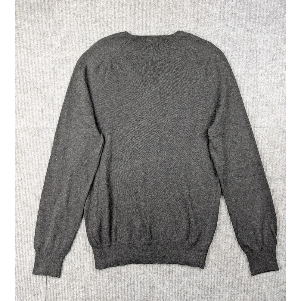 J Crew Sweater Men XS Cotton Cashmere Minimal Quiet Luxury Timeless Capsule Gray